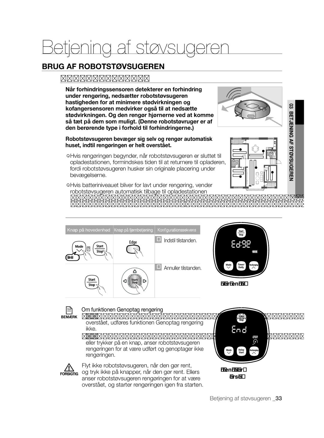 Samsung VCR8855L3B/XEF, VCR8855L3B/BOL, VCR8855L3B/XEE manual Kant Rengøring, Når rengøring er Overstået 