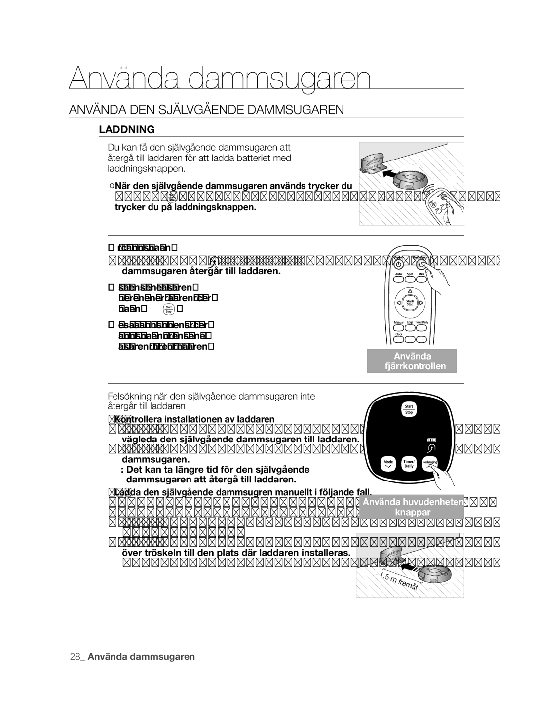 Samsung VCR8855L3B/BOL, VCR8855L3B/XEF, VCR8855L3B/XEE manual Laddning, Kontrollera installationen av laddaren 