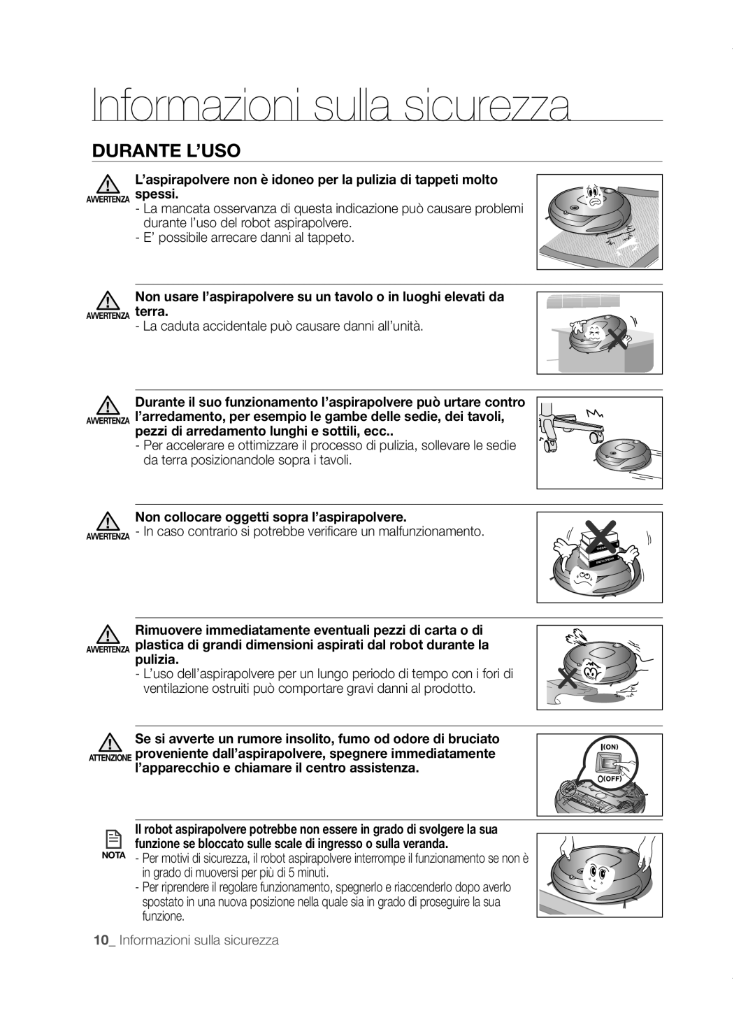 Samsung VCR8855L3B/SWS, VCR8855L3B/XEO, VCR8855L3B/XET Durante L’USO, La caduta accidentale può causare danni all’unità 