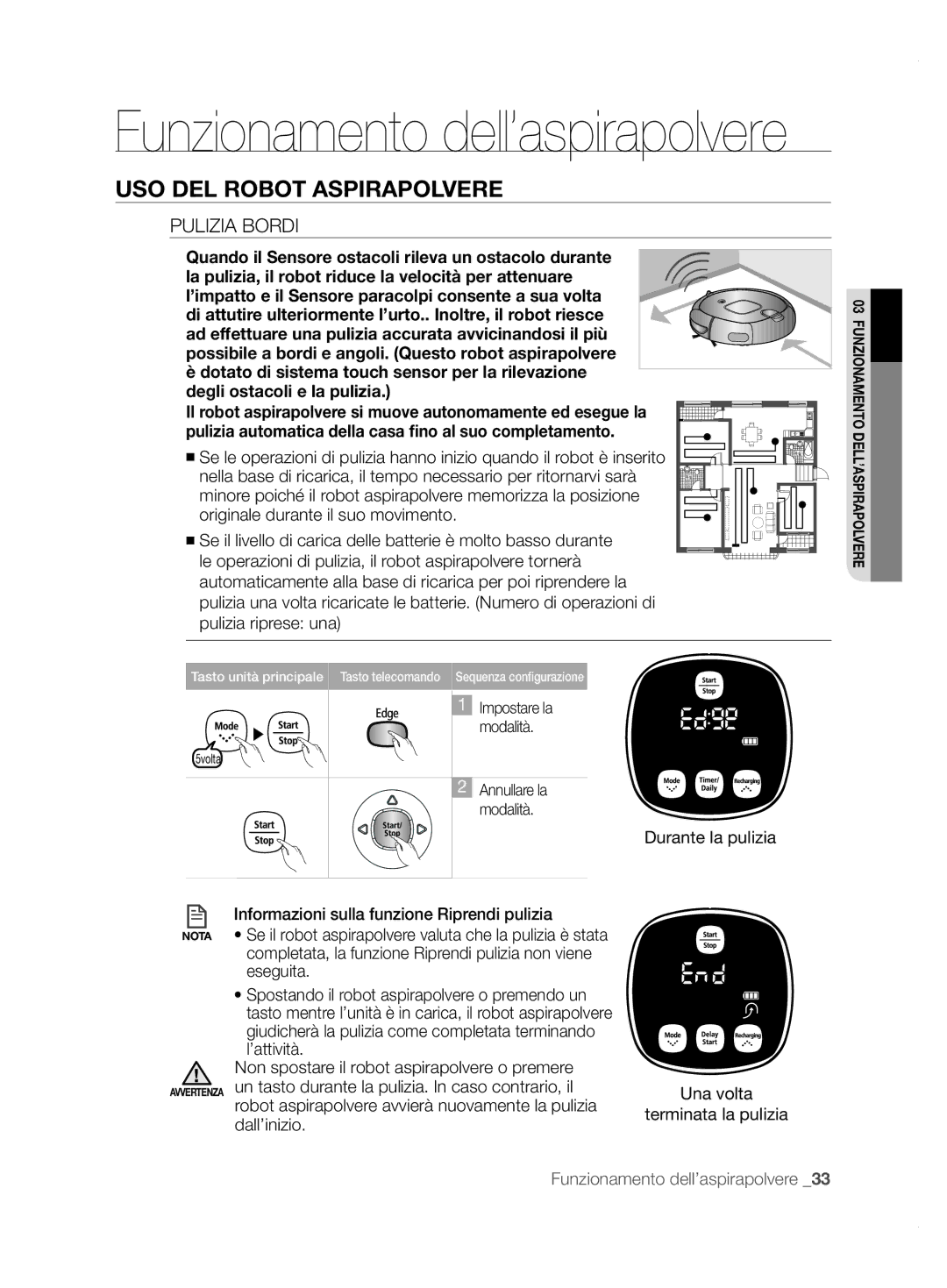 Samsung VCR8855L3B/XEF, VCR8855L3B/XEO, VCR8855L3B/XET, VCR8855L3B/BOL, VCR8855L3B/SWS manual Pulizia bordi 