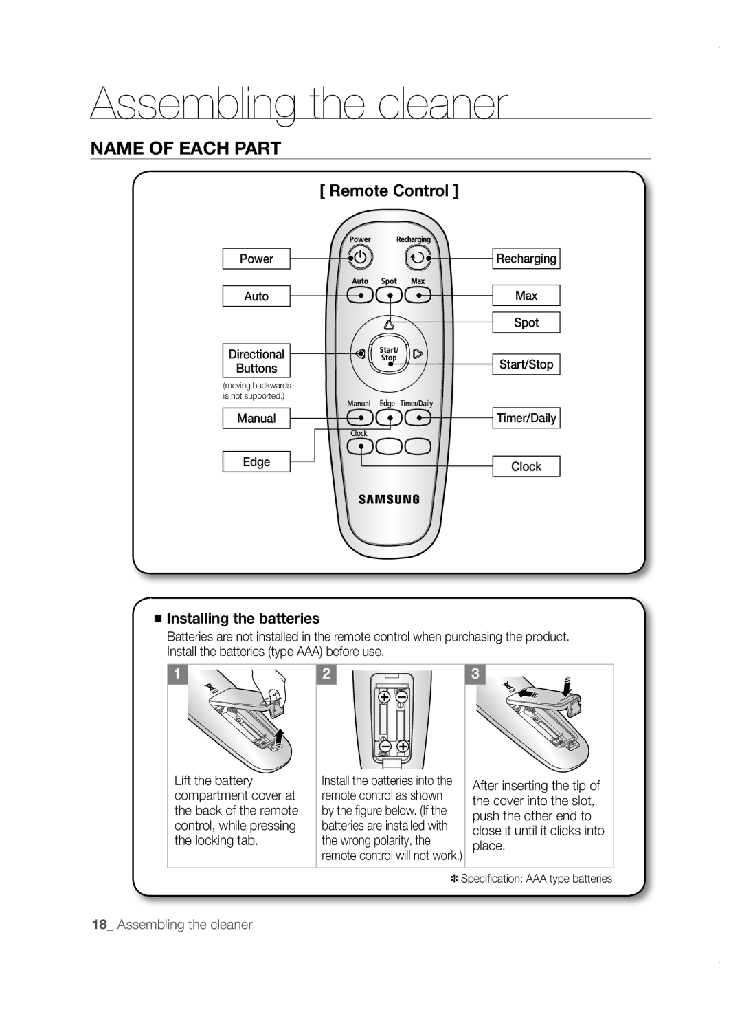 Samsung VCR8855L3B/BOL, VCR8855L3B/XEO, VCR8855L3B/XET, VCR8855L3B/XEF, VCR8855L3B/SWS manual Remote Control 