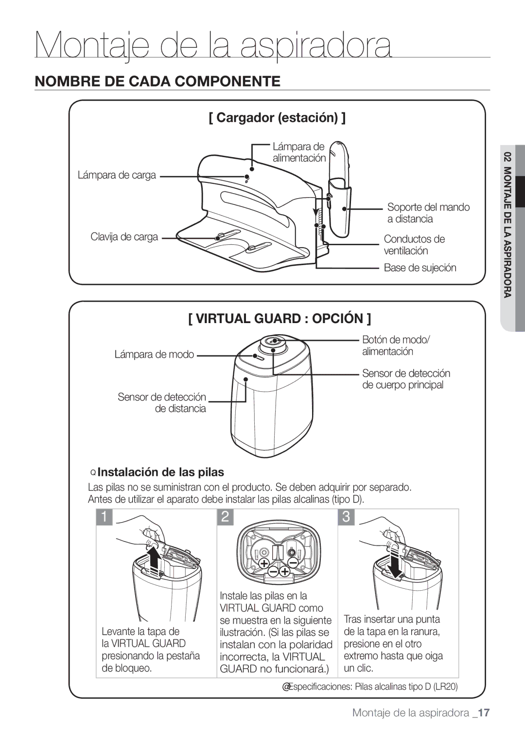 Samsung VCR8874T3B/XEE manual Virtual Guard Opción 