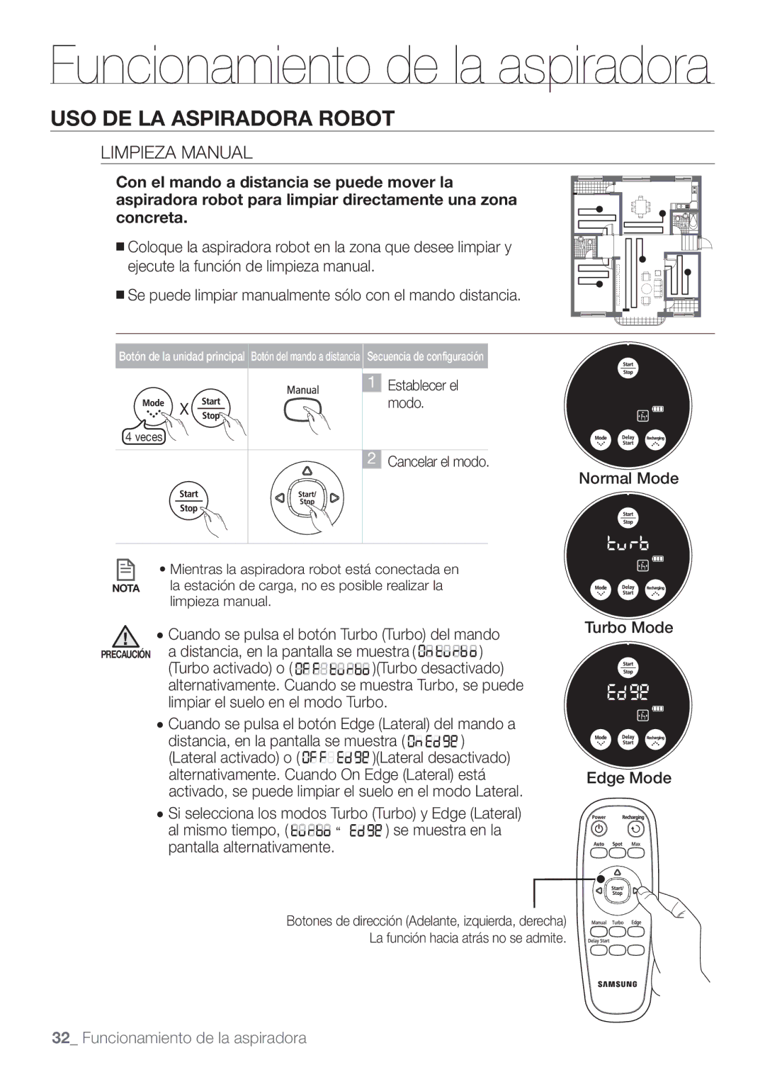 Samsung VCR8874T3B/XEE manual Limpieza Manual, Normal Mode 