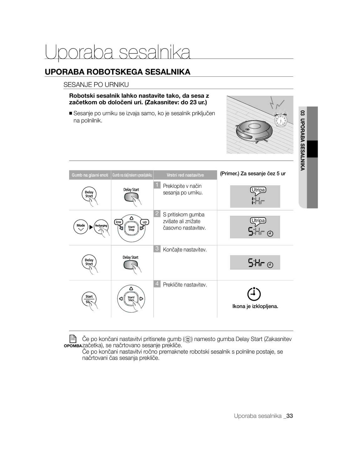 Samsung VCR8874T3B/XET manual Sesanje PO Urniku 