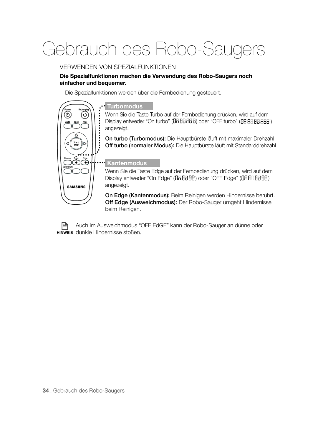 Samsung VCR8874T3B/XET manual Verwenden VON Spezialfunktionen, Turbomodus 