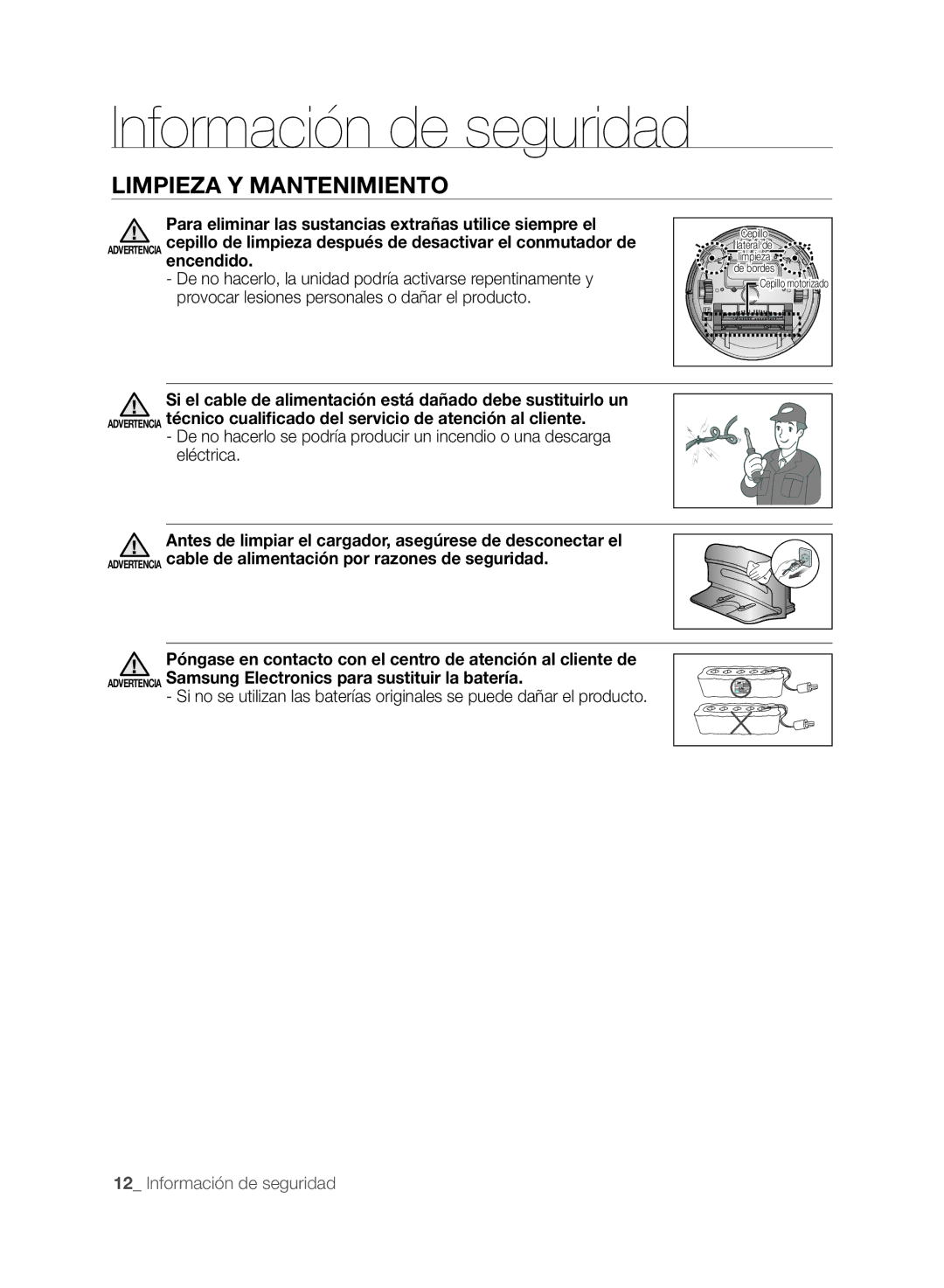 Samsung VCR8875T3A/XEF manual Limpieza Y Mantenimiento, Encendido 