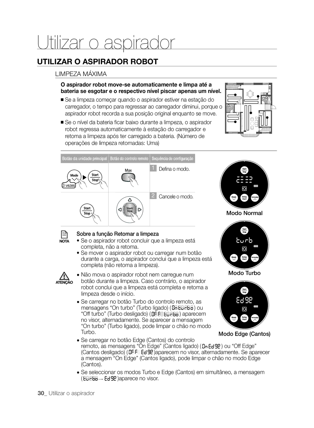 Samsung VCR8875T3A/XEF manual Limpeza Máxima 