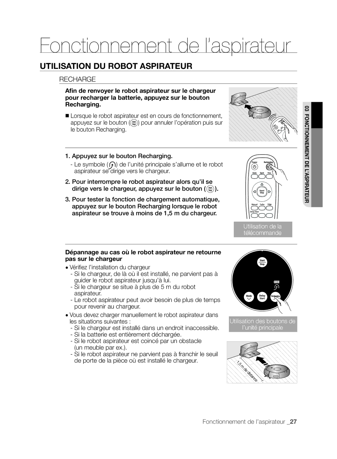 Samsung VCR8875T3A/XEF manual Recharge 