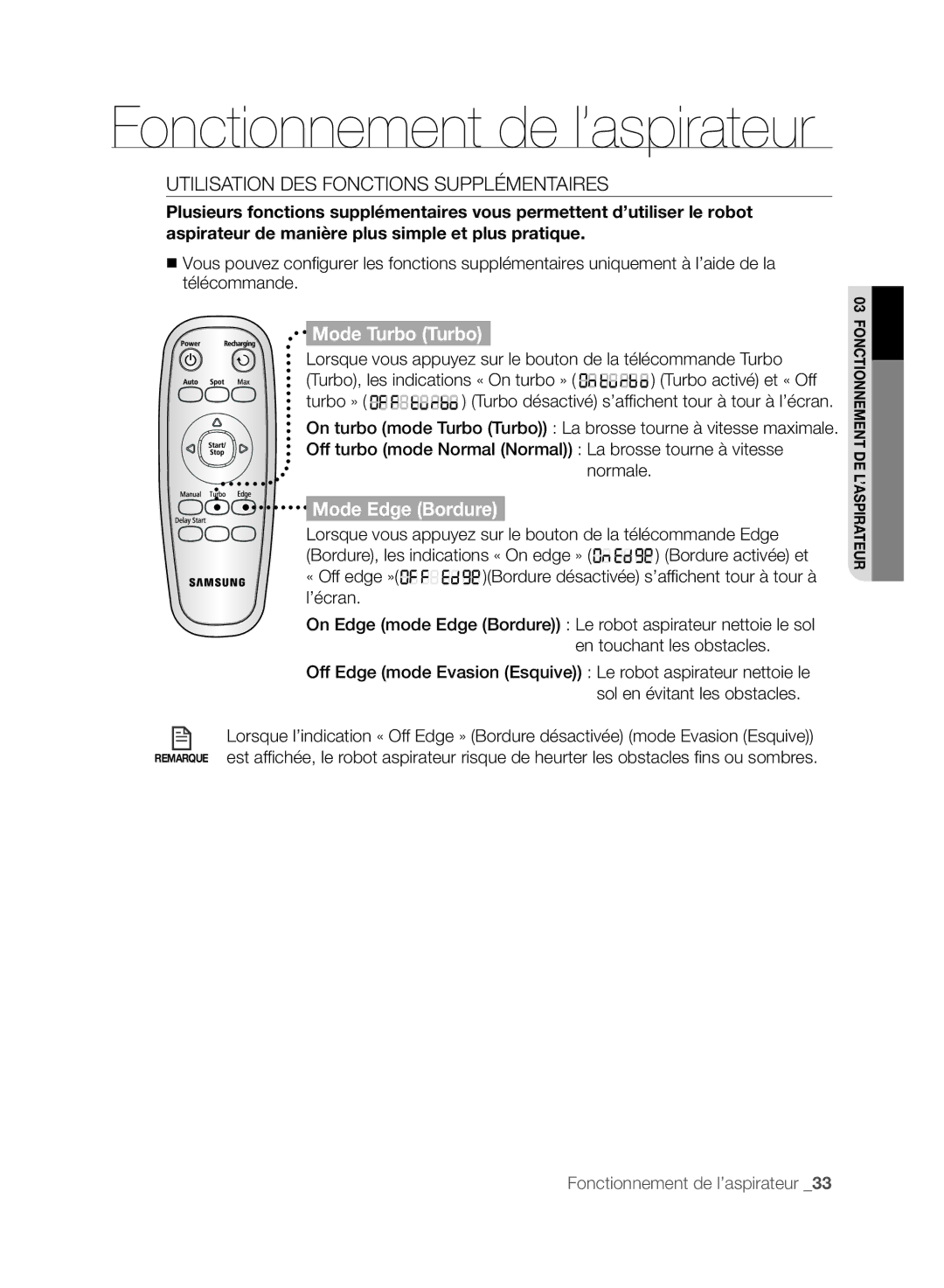 Samsung VCR8875T3A/XEF manual Utilisation DES Fonctions Supplémentaires 