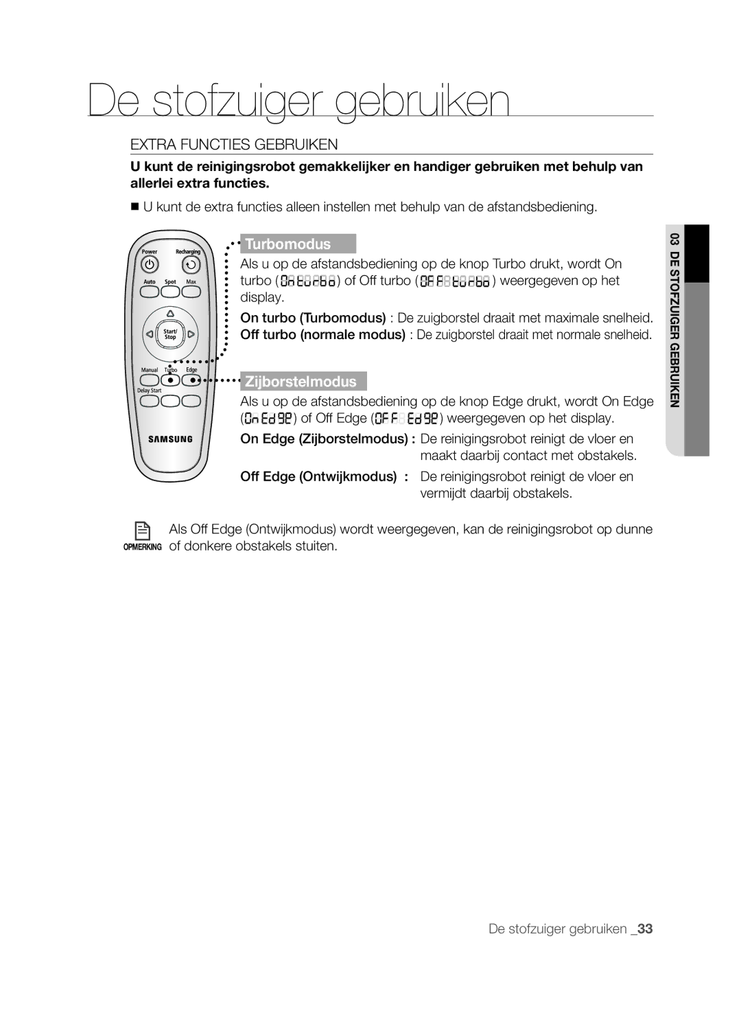 Samsung VCR8875T3A/XEF manual Extra Functies Gebruiken, Turbomodus 