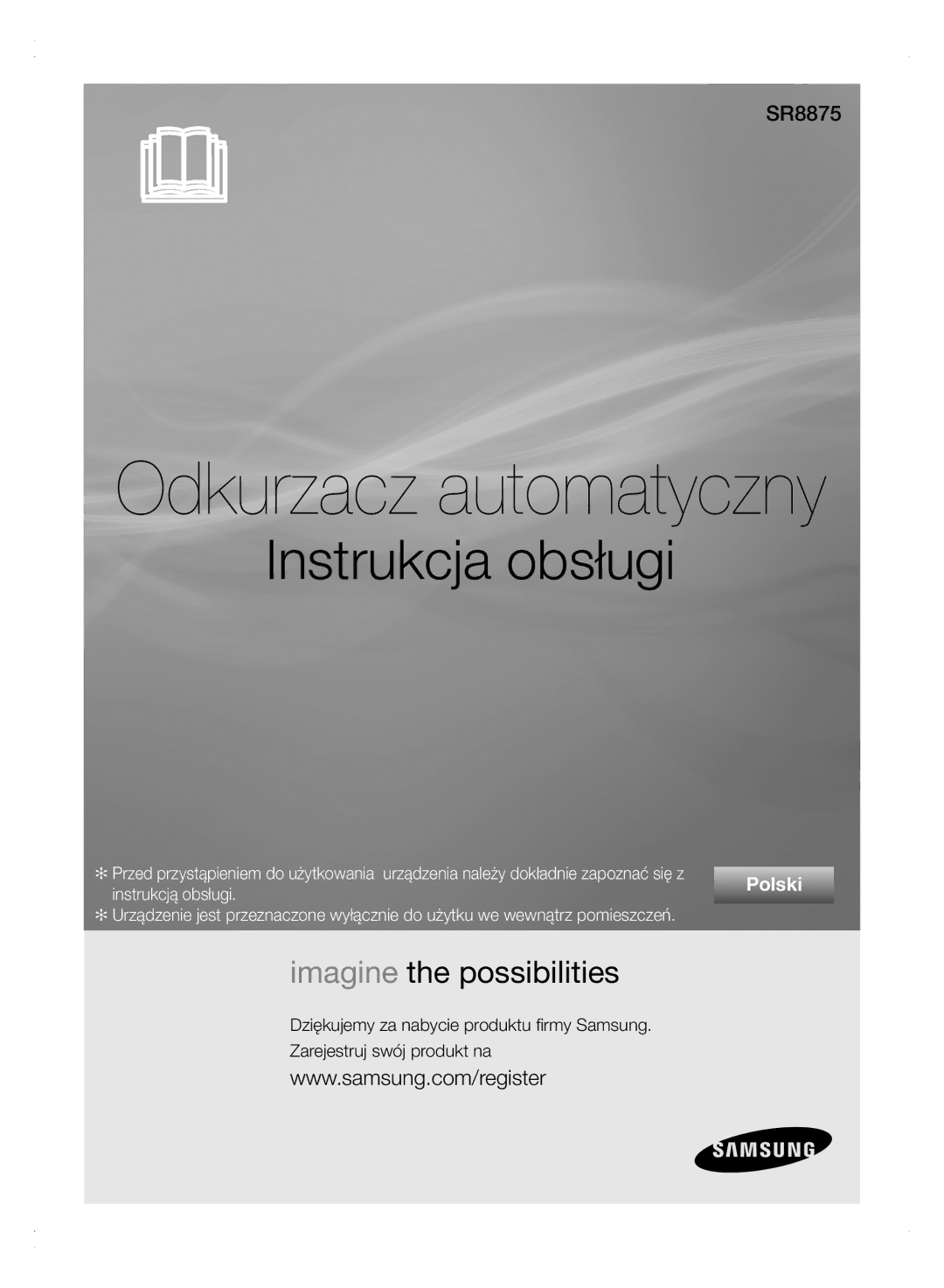 Samsung VCR8875T3A/XEF, VCR8875T3A/XEO manual Odkurzacz automatyczny, Instrukcją obsługi 