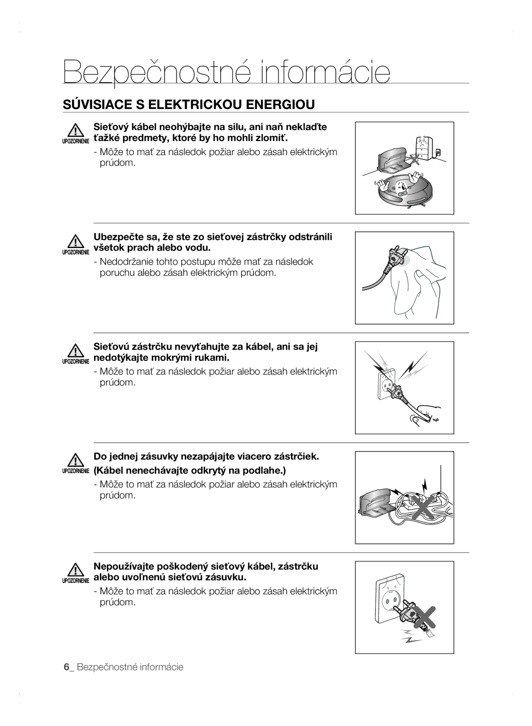 Samsung VCR8875T3A/XEO, VCR8875T3A/XEF manual Súvisiace S Elektrickou Energiou 