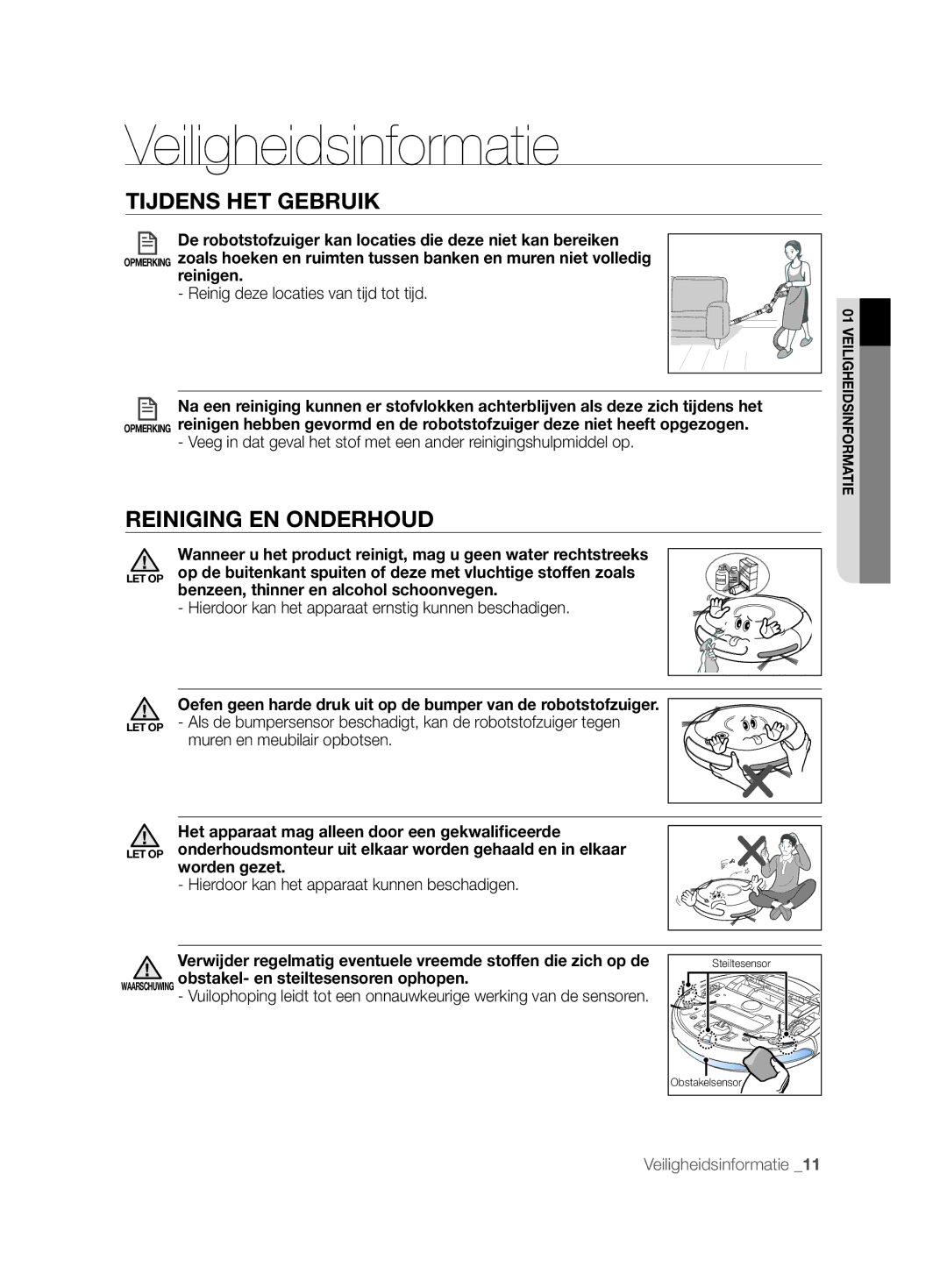 Samsung VCR8877T3A/XEG manual Reiniging EN Onderhoud, Benzeen, thinner en alcohol schoonvegen 