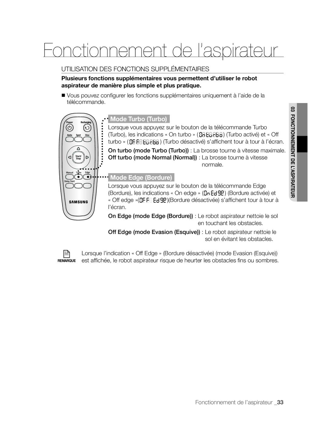 Samsung VCR8877T3A/XEG manual Utilisation DES Fonctions Supplémentaires 