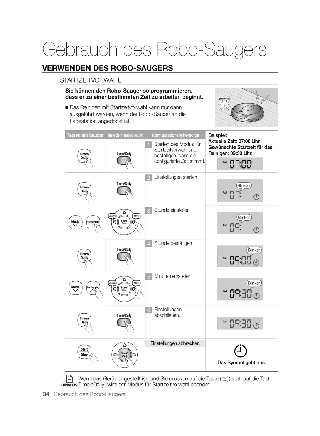 Samsung VCR8896L3R/SWS, VCR8894L3R/XEG, VCR8896L3B/XEG manual Startzeitvorwahl 