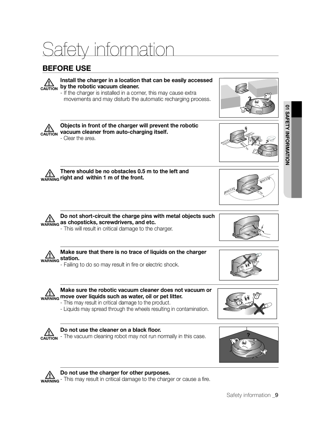 Samsung VCR8894L3R/XET manual Clear the area, This will result in critical damage to the charger 