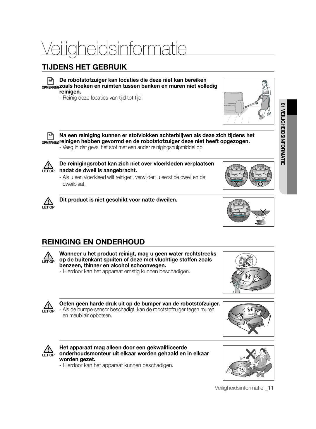 Samsung VCR8897L3R/XEG manual Reiniging EN Onderhoud, Reinig deze locaties van tijd tot tijd 