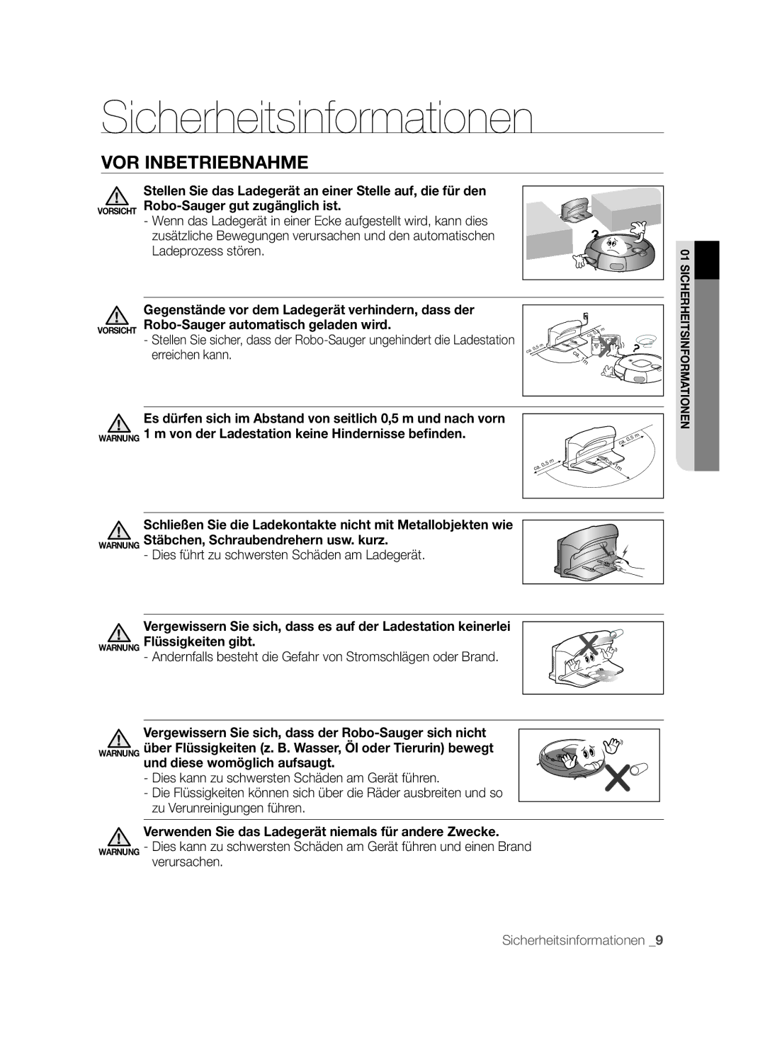 Samsung VCR8897L3R/XEG manual Dies führt zu schwersten Schäden am Ladegerät 