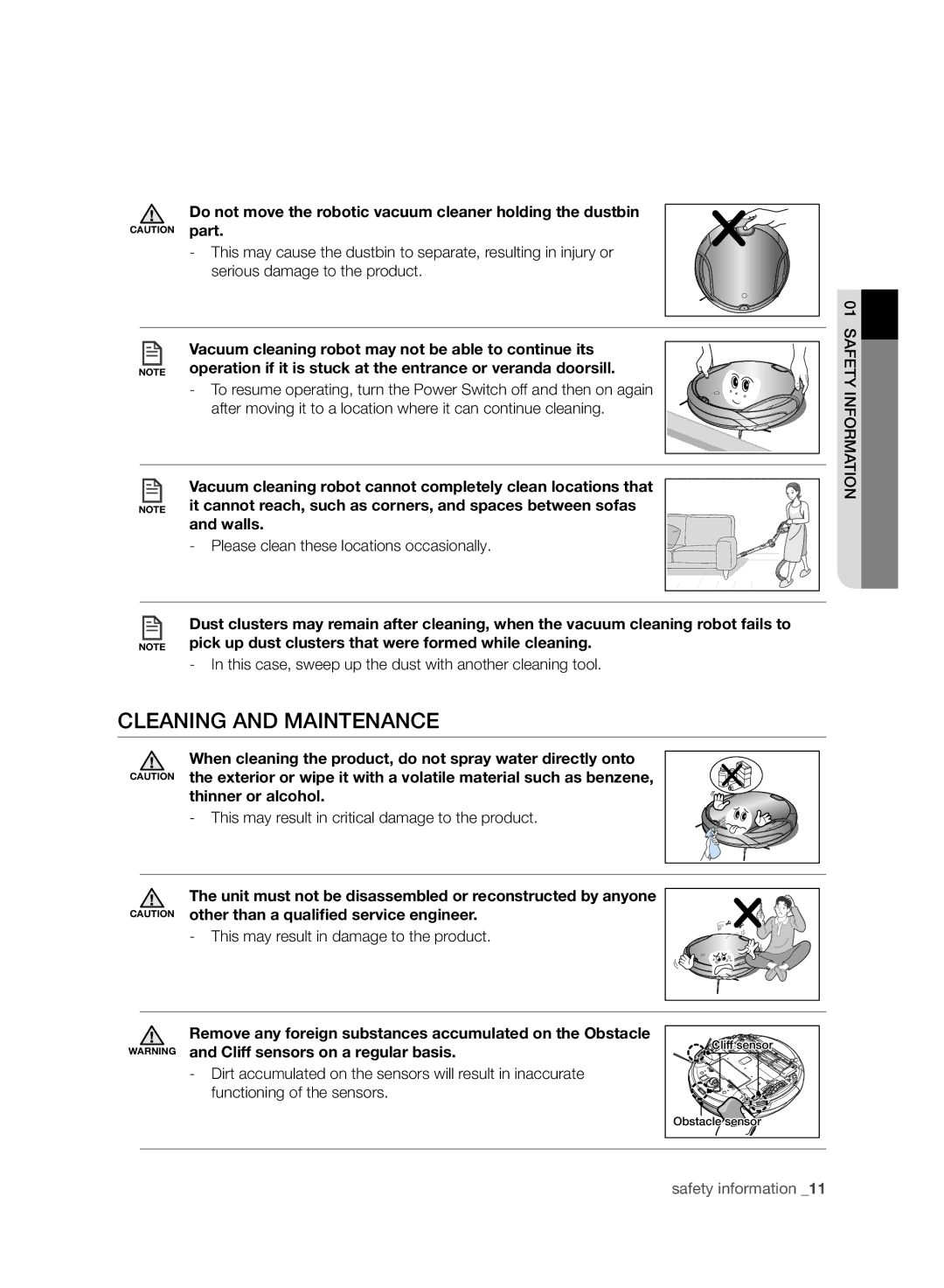 Samsung VCR8930L3R/XEE, VCR8930L3R/XET manual Cleaning and Maintenance 