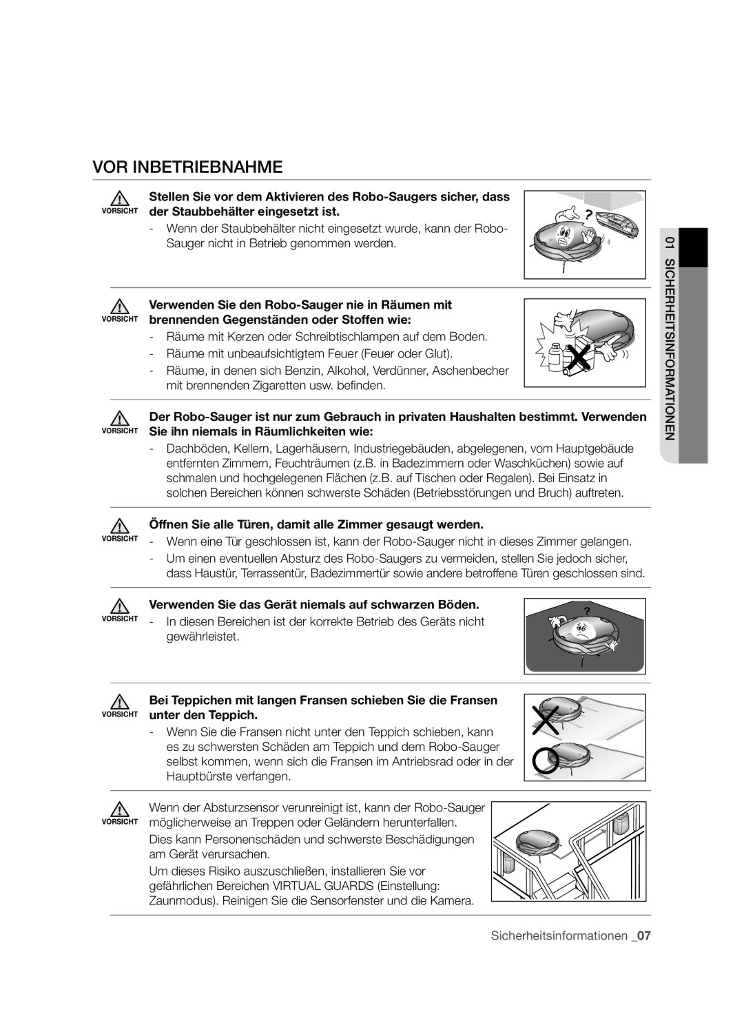 Samsung VCR8930L3R/XEE, VCR8930L3R/XET manual VOR Inbetriebnahme 