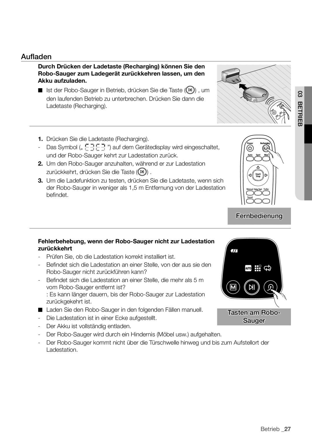 Samsung VCR8930L3S/XEG manual Aufladen 