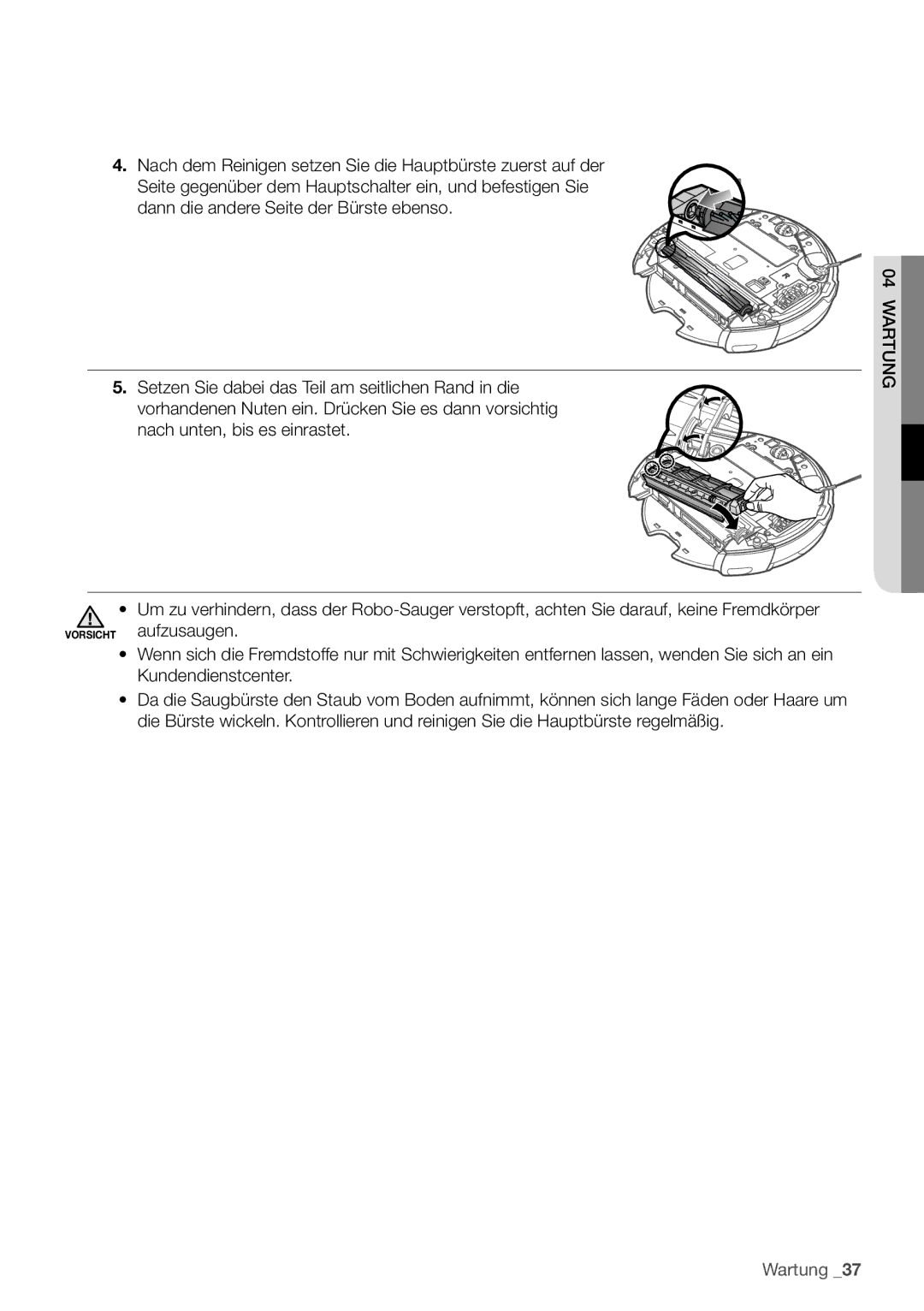 Samsung VCR8930L3S/XEG manual Wartung 