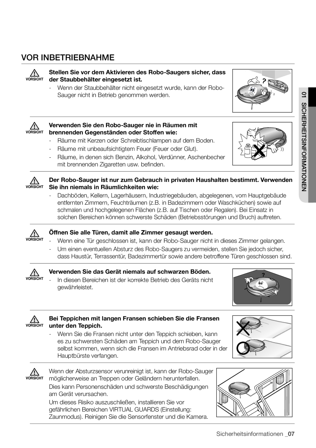 Samsung VCR8930L3S/XEG manual Vor inbetriebnahme 