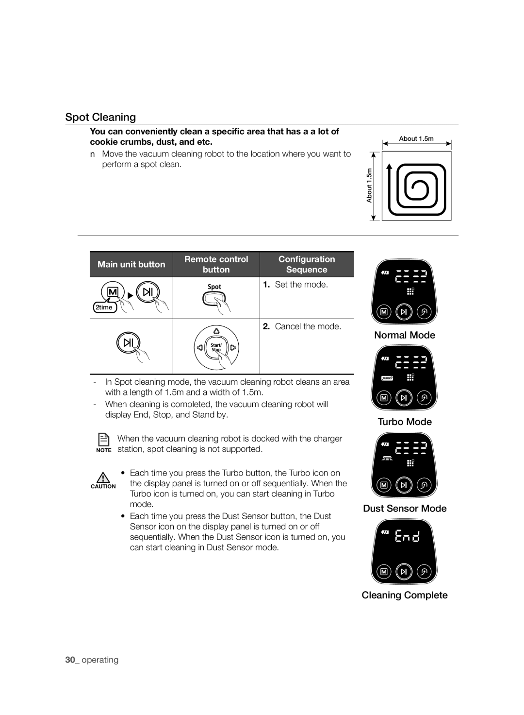 Samsung VCR8940L3R/XET manual Spot Cleaning 