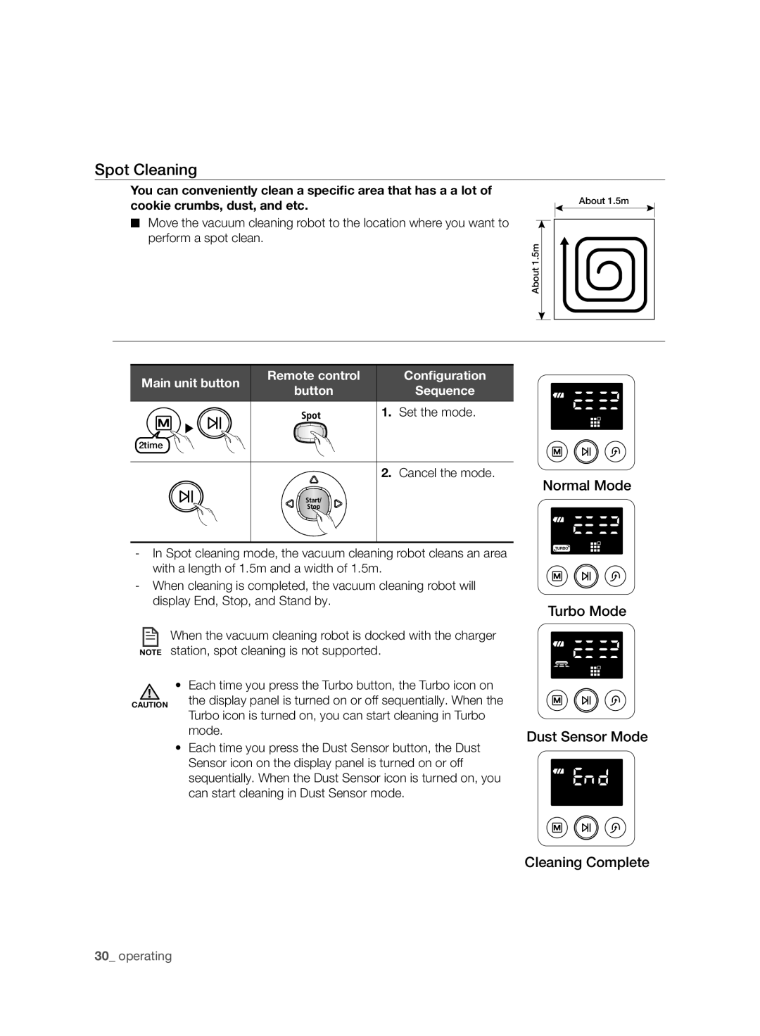 Samsung VCR8950L3B/XEF, VCR8950L3B/SML manual Spot Cleaning 