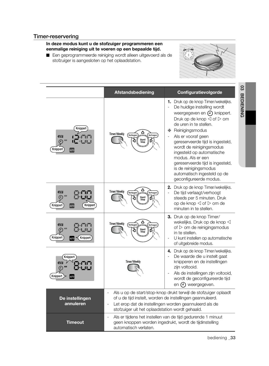 Samsung VCR8950L3B/XEF manual Timer-reservering 