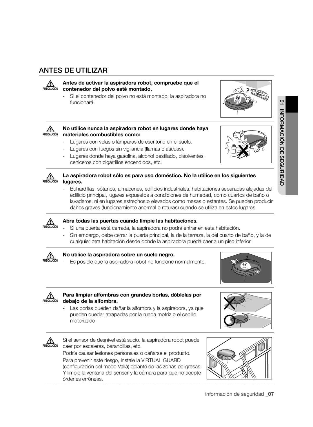 Samsung VCR8950L3B/XEF manual Antes DE Utilizar 