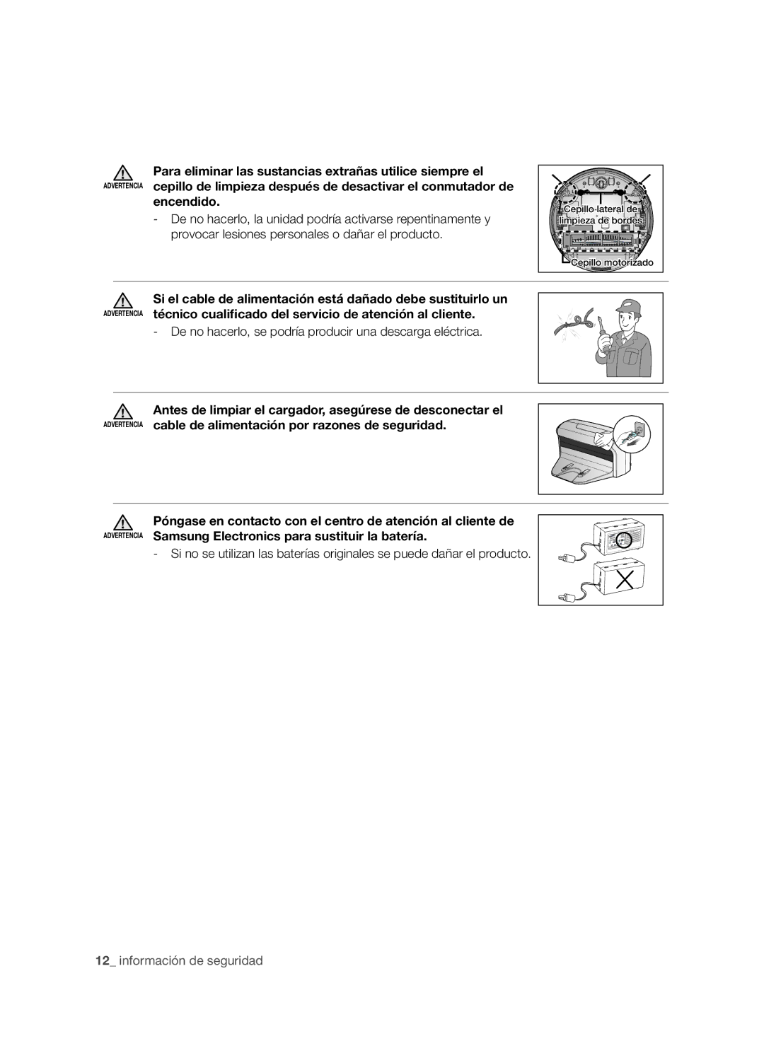 Samsung VCR8950L3B/XEF manual Encendido, De no hacerlo, se podría producir una descarga eléctrica 