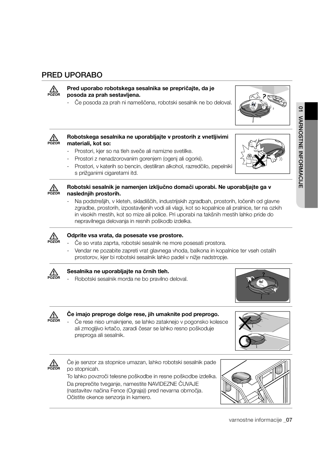 Samsung VCR8950L3B/XEF, VCR8950L3B/XET, VCR8950L3B/XEG, VCR8950L3B/XEO manual Pred Uporabo 