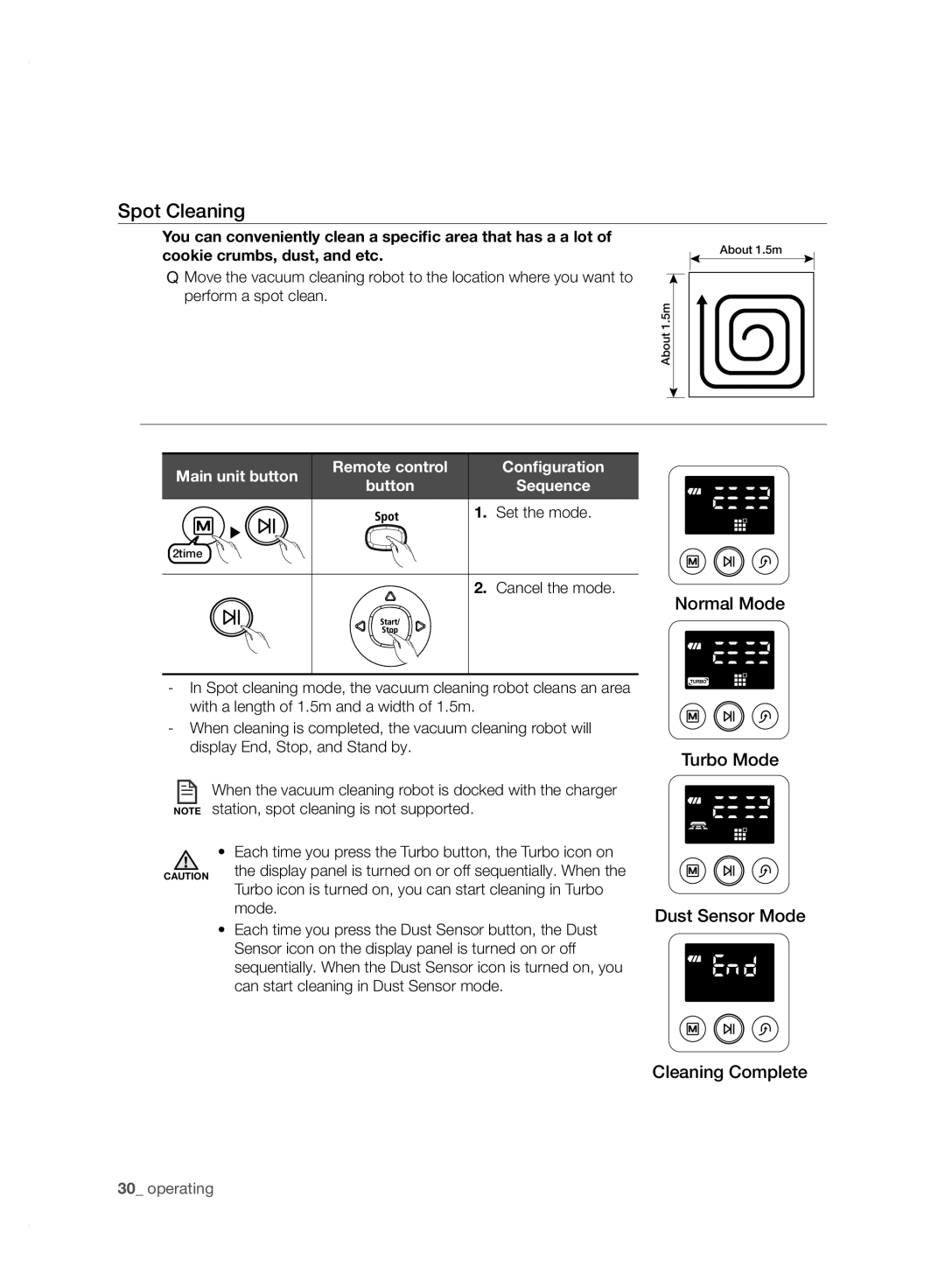 Samsung VCR8950L3B/XEO, VCR8950L3B/XET, VCR8950L3B/XEG, VCR8950L3B/XEF manual Spot Cleaning 