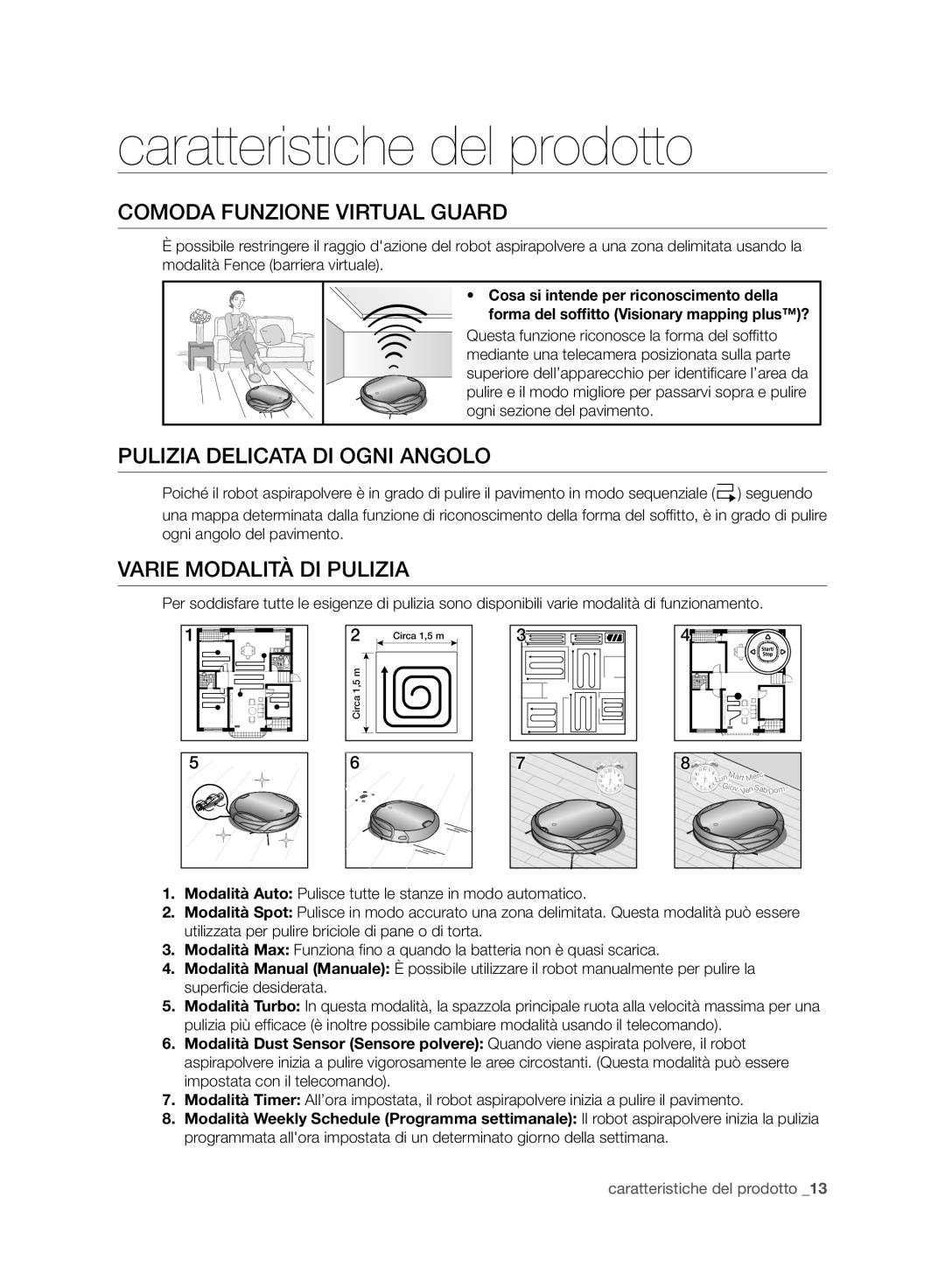 Samsung VCR8950L3B/XEG manual caratteristiche del prodotto, Comoda Funzione Virtual Guard, Pulizia Delicata Di Ogni Angolo 
