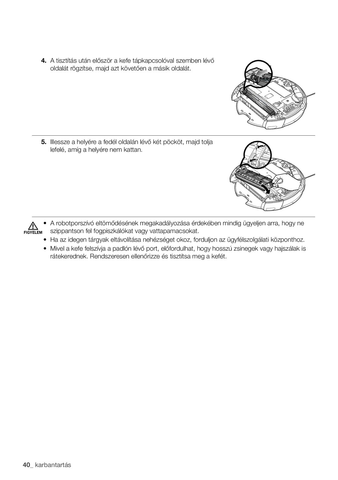 Samsung VCR8950L3B/XET, VCR8950L3B/XEO manual Karbantartás 