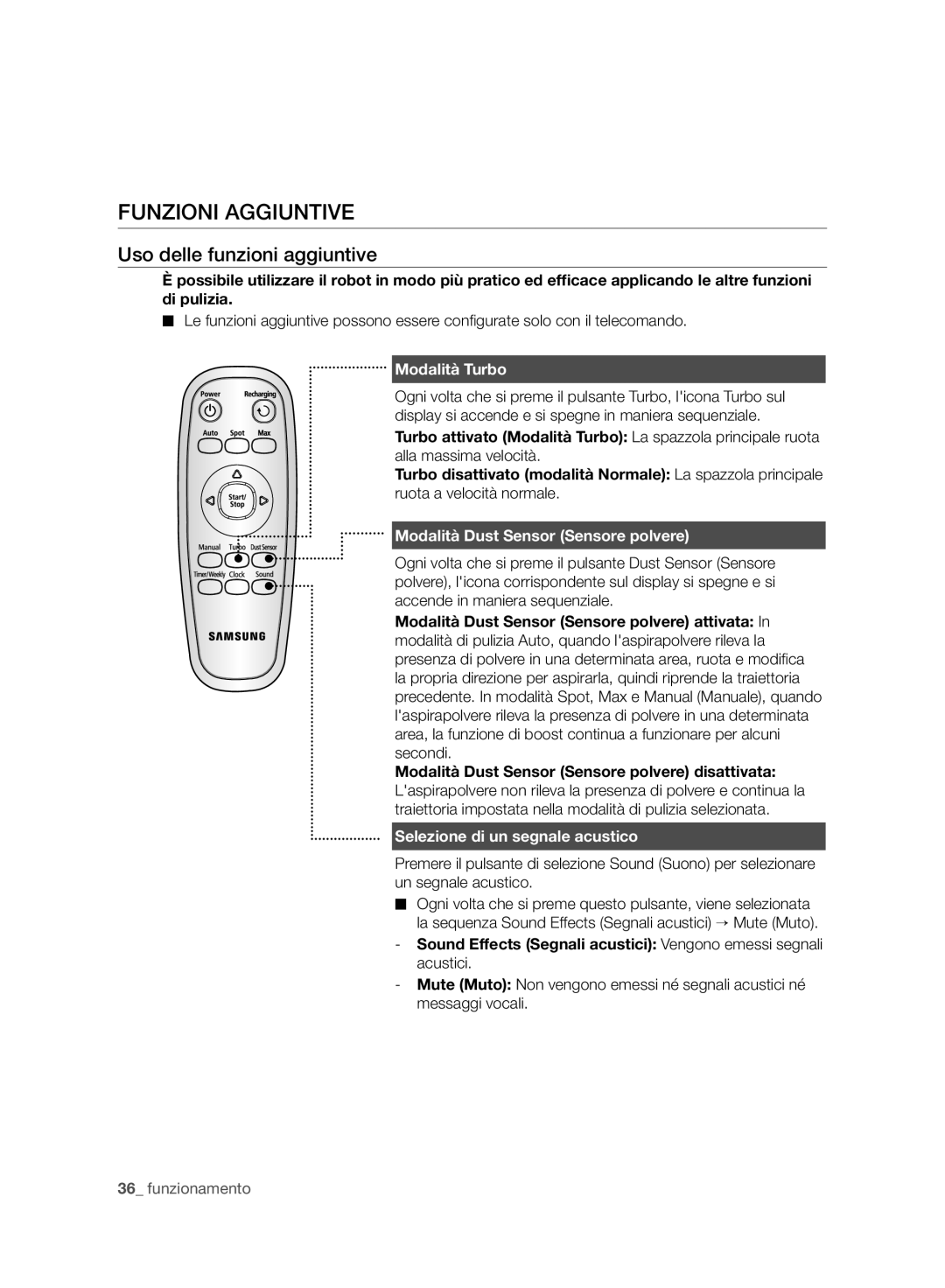 Samsung VCR8958L3K/SWS manual Funzioni Aggiuntive, Uso delle funzioni aggiuntive, Modalità Turbo 