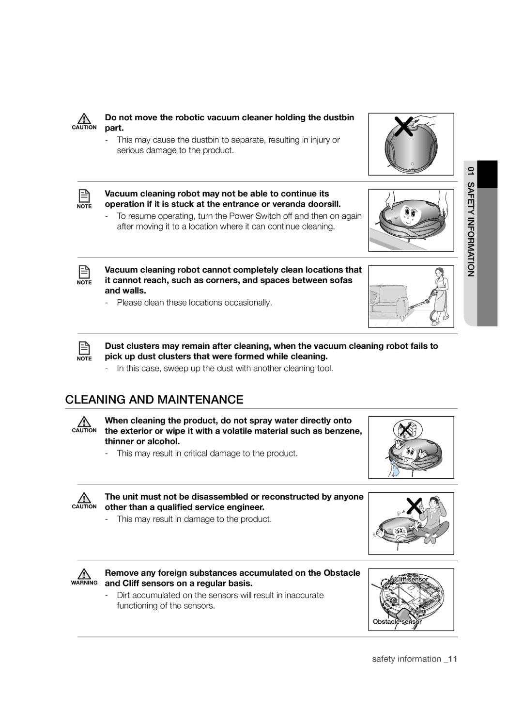 Samsung VCR8980L4K/XEU manual Cleaning and Maintenance 