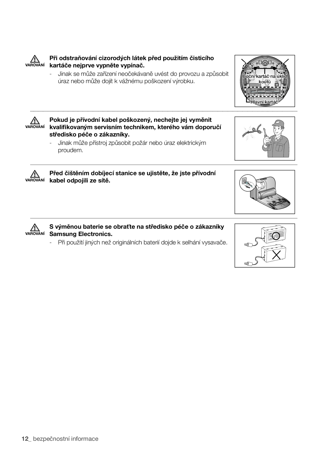 Samsung VCR8981L3B/XEG manual Středisko péče o zákazníky 