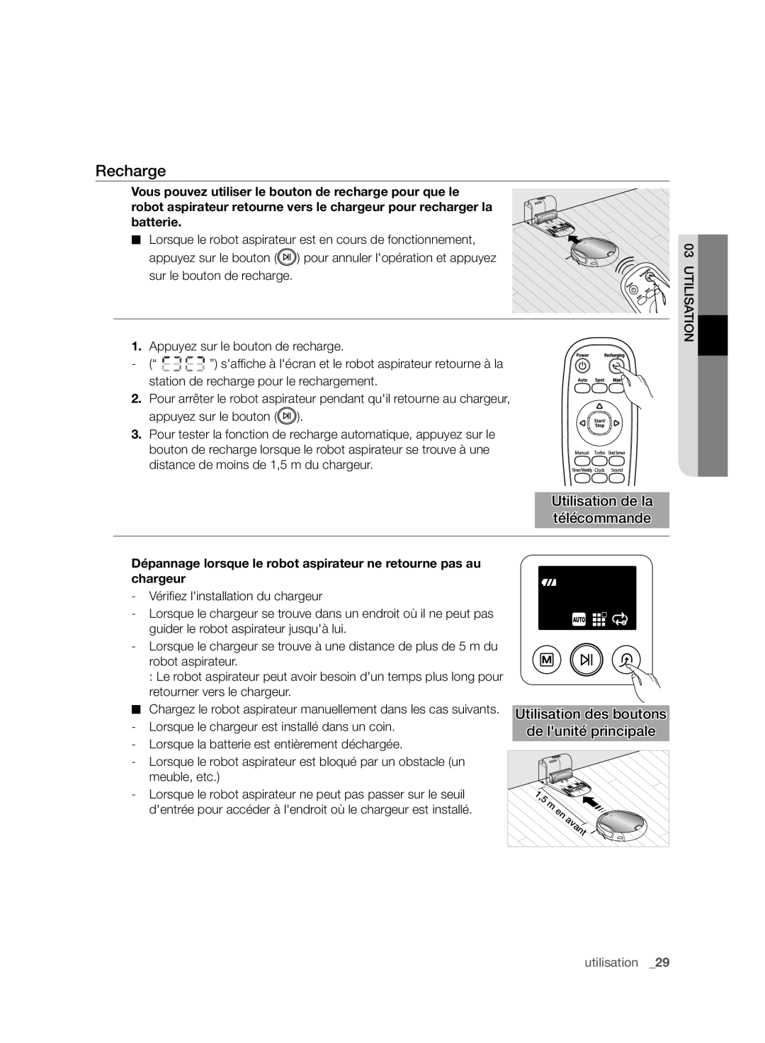 Samsung VCR8988L3K/SWS, VCR8987L3R/SWS manual Recharge 