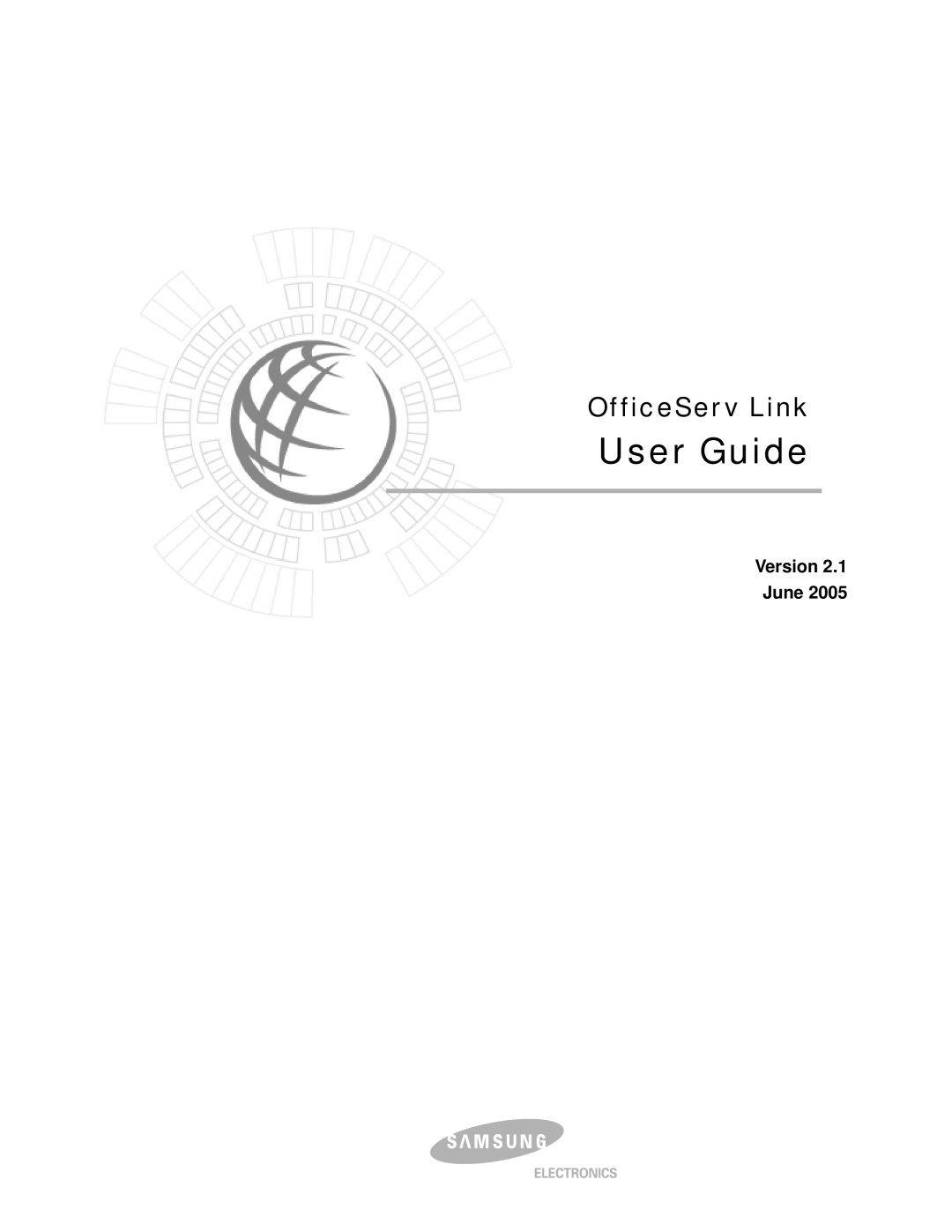 Samsung Version 2.1 manual User Guide 