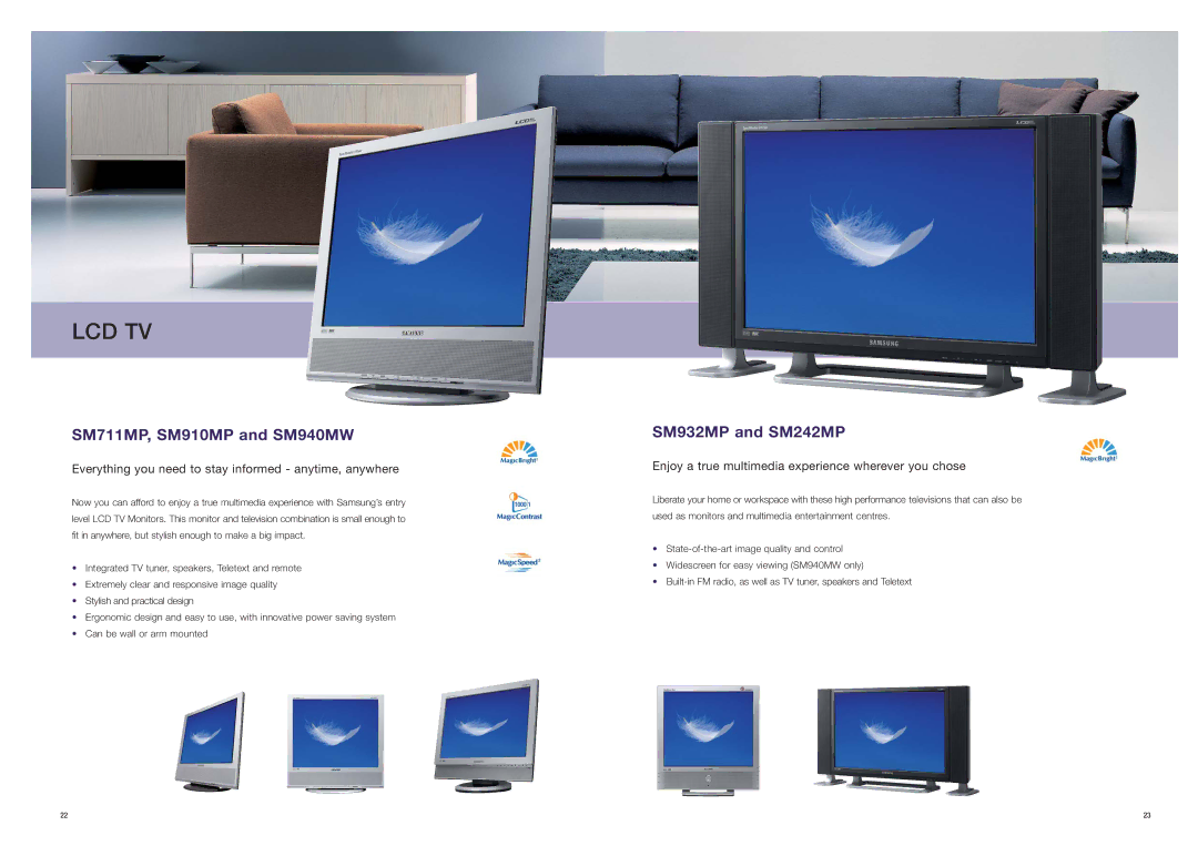 Samsung Visual Display brochure Everything you need to stay informed anytime, anywhere 