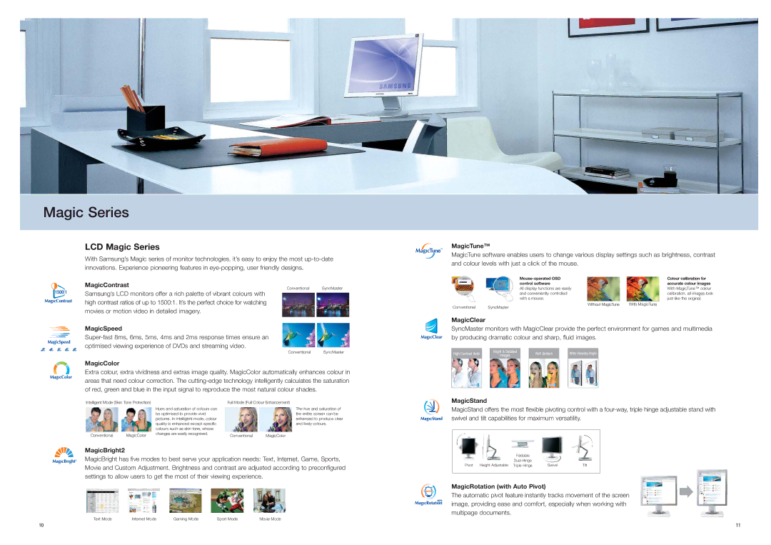 Samsung Visual Display brochure LCD Magic Series 