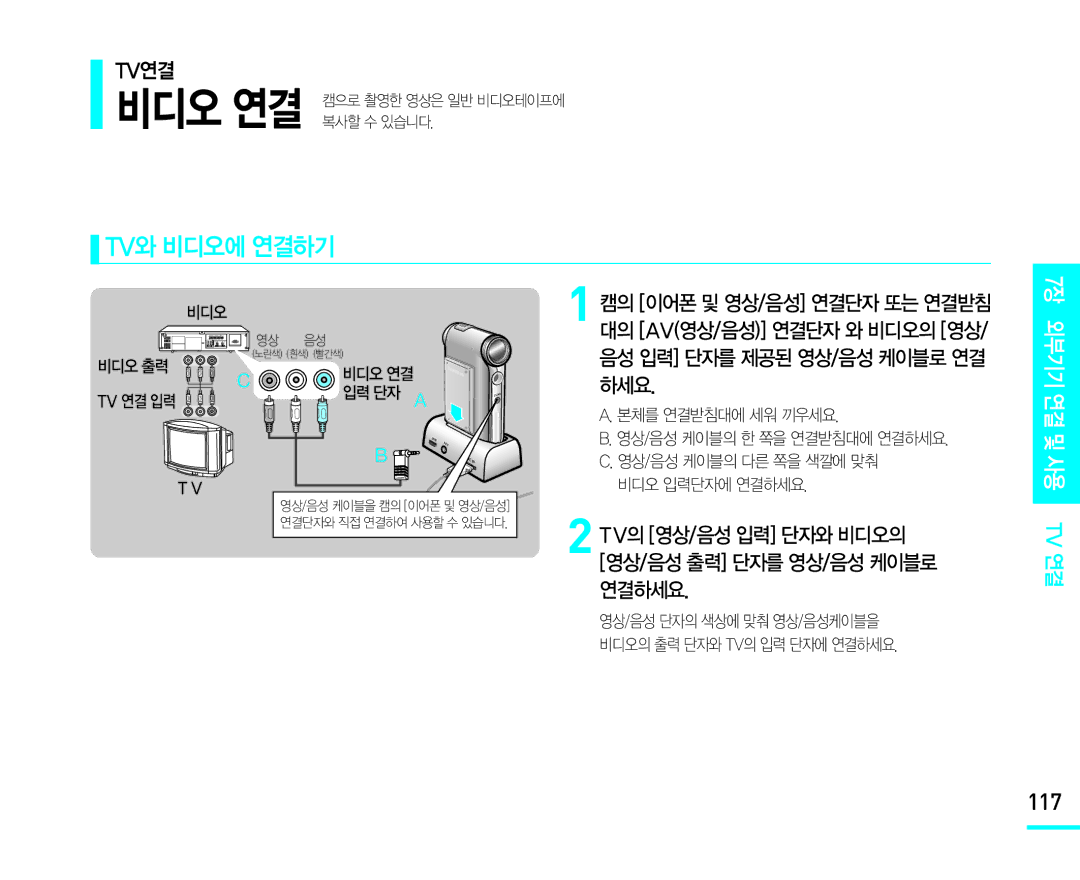 Samsung VM-X110L manual 117 