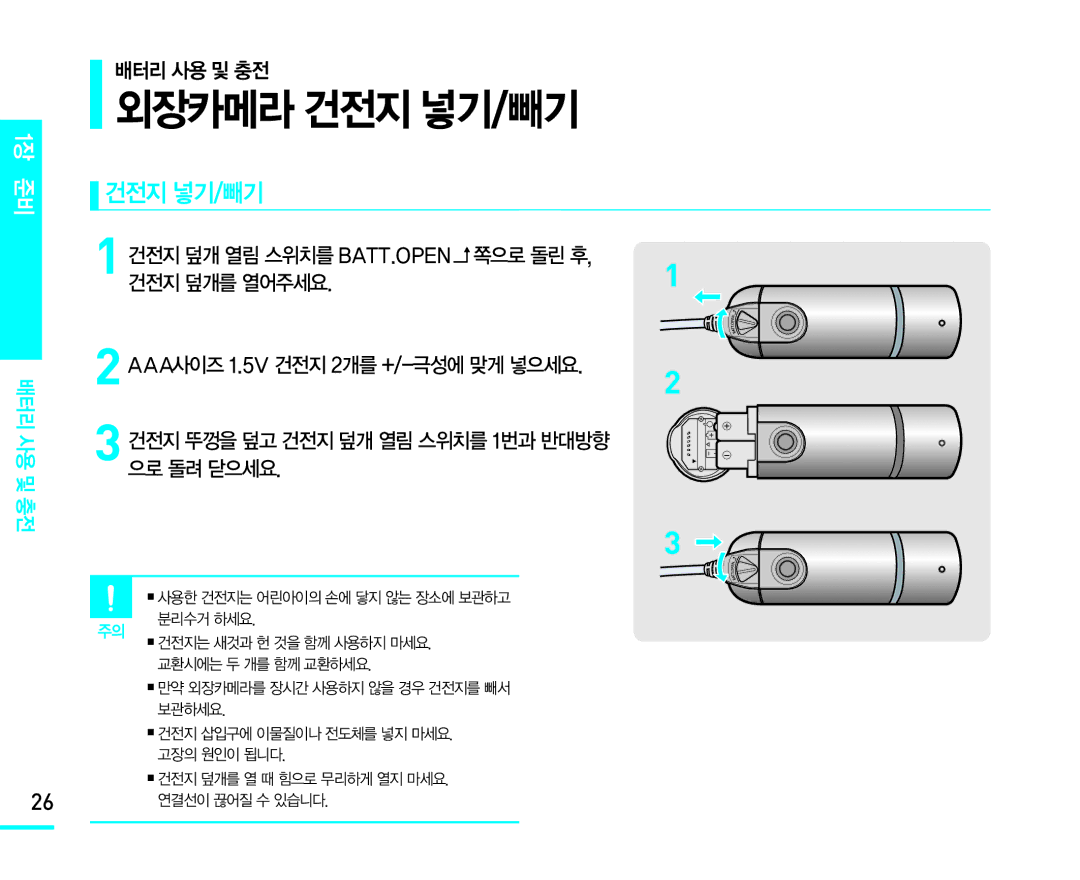 Samsung VM-X110L manual 