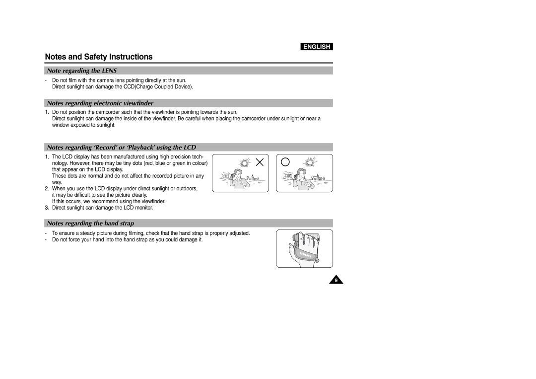 Samsung VP-D200 manual English 