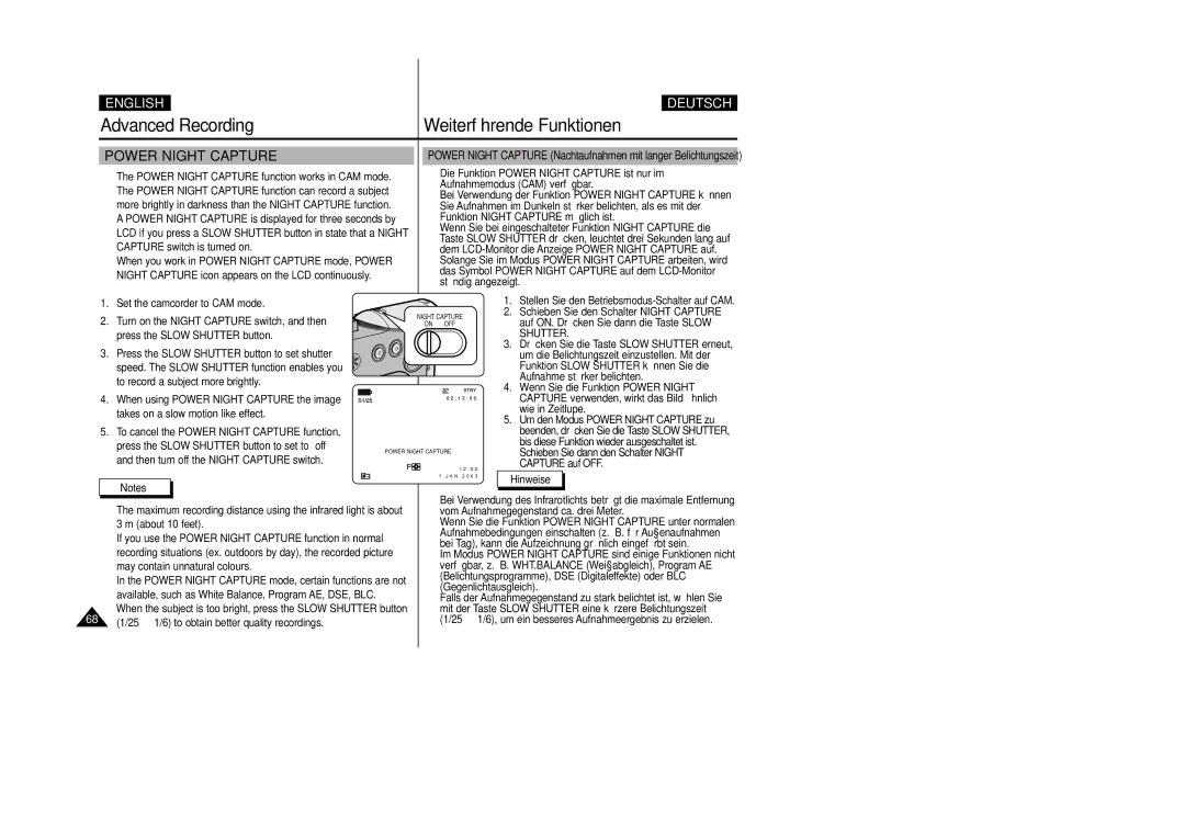 Samsung VP-D200 manual Shutter 