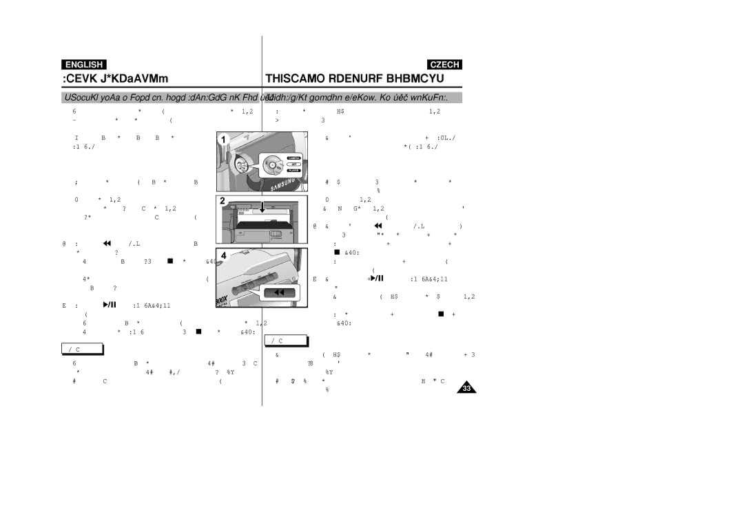 Samsung VP-D20i, VP-D21i manual Various functions are available in playback mode. see 