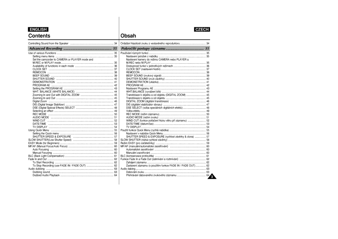 Samsung VP-D26i manual English 