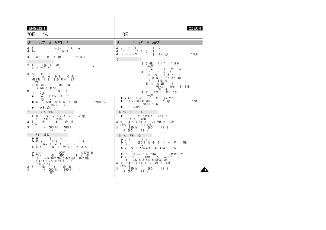 Samsung VP-D26i manual Installing DVC Media 5.0 Program, Instalace programu DVC Media 